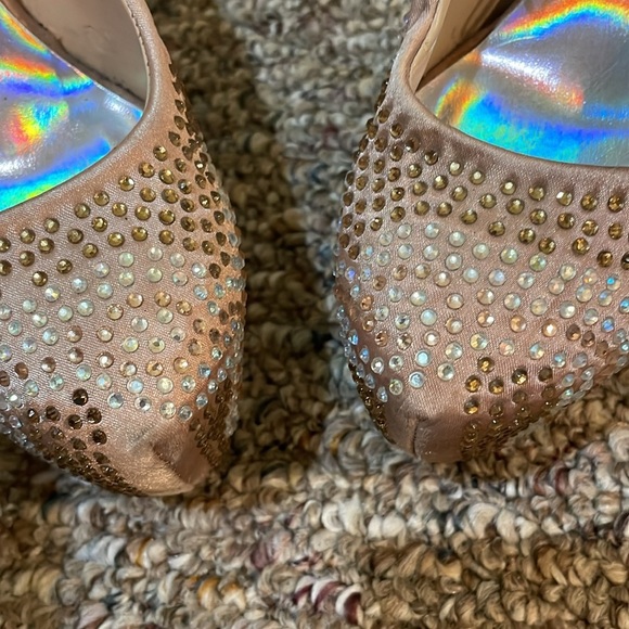 Womens Rue 21 Gold/Biscotti Heels - Picture 5 of 8